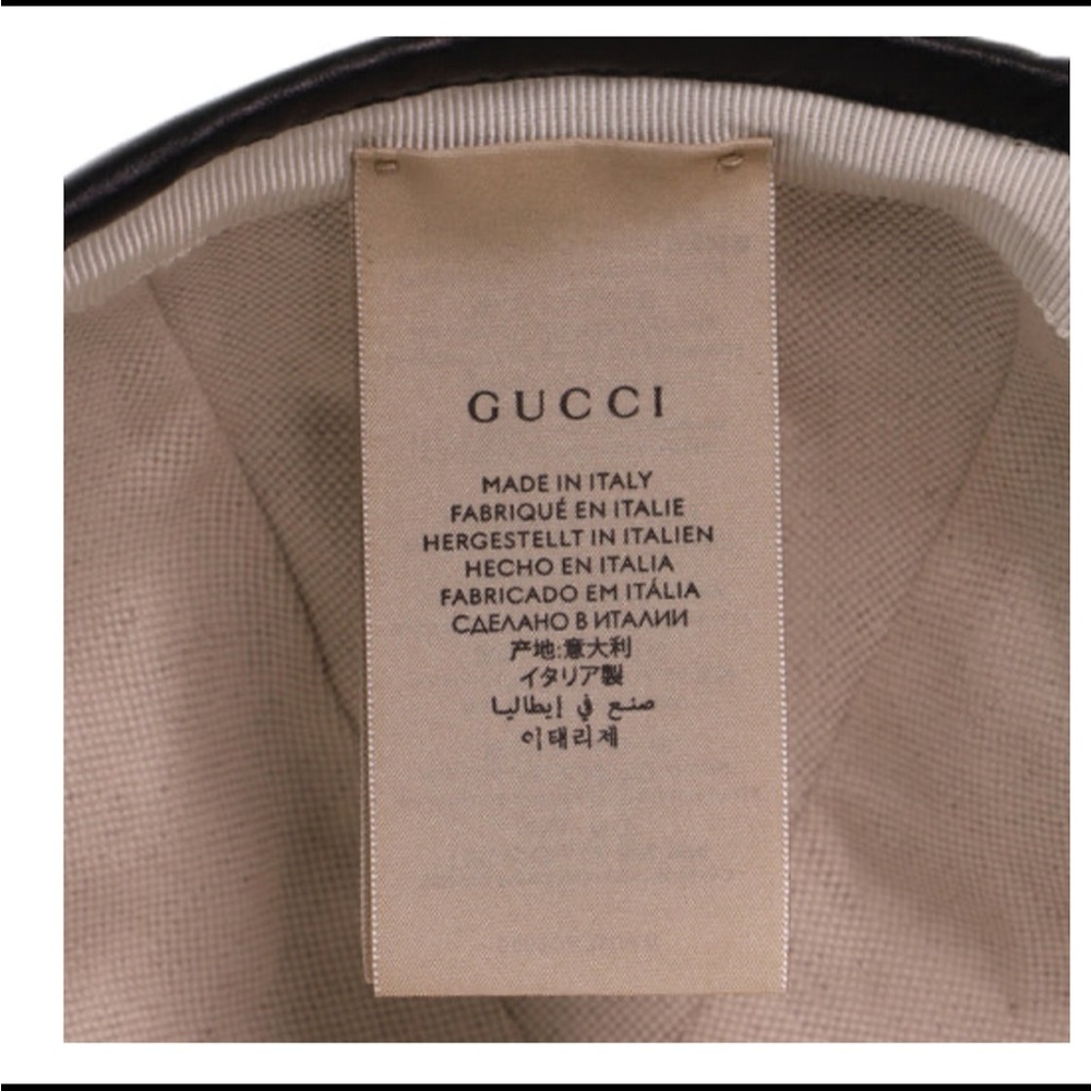 Gucci Baseball Cap Denim With Leather View 5